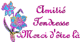 amitié tendesse merci j'étre là